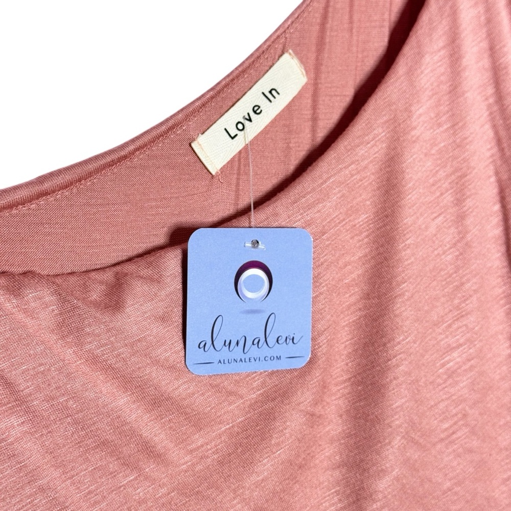 Love In | Asymmetrical One-Shoulder Dusty Pink Dress | Women’s Large | NWT - Picture 2 of 4